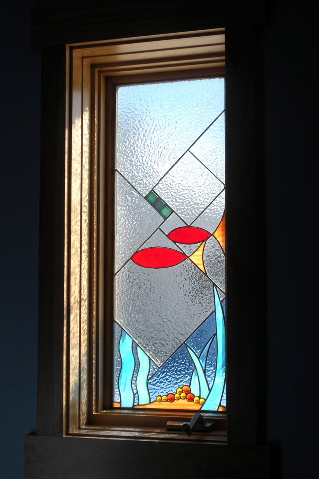 Stained Glass, fish design