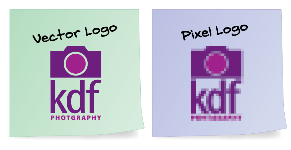 vector logos vs pixel logos